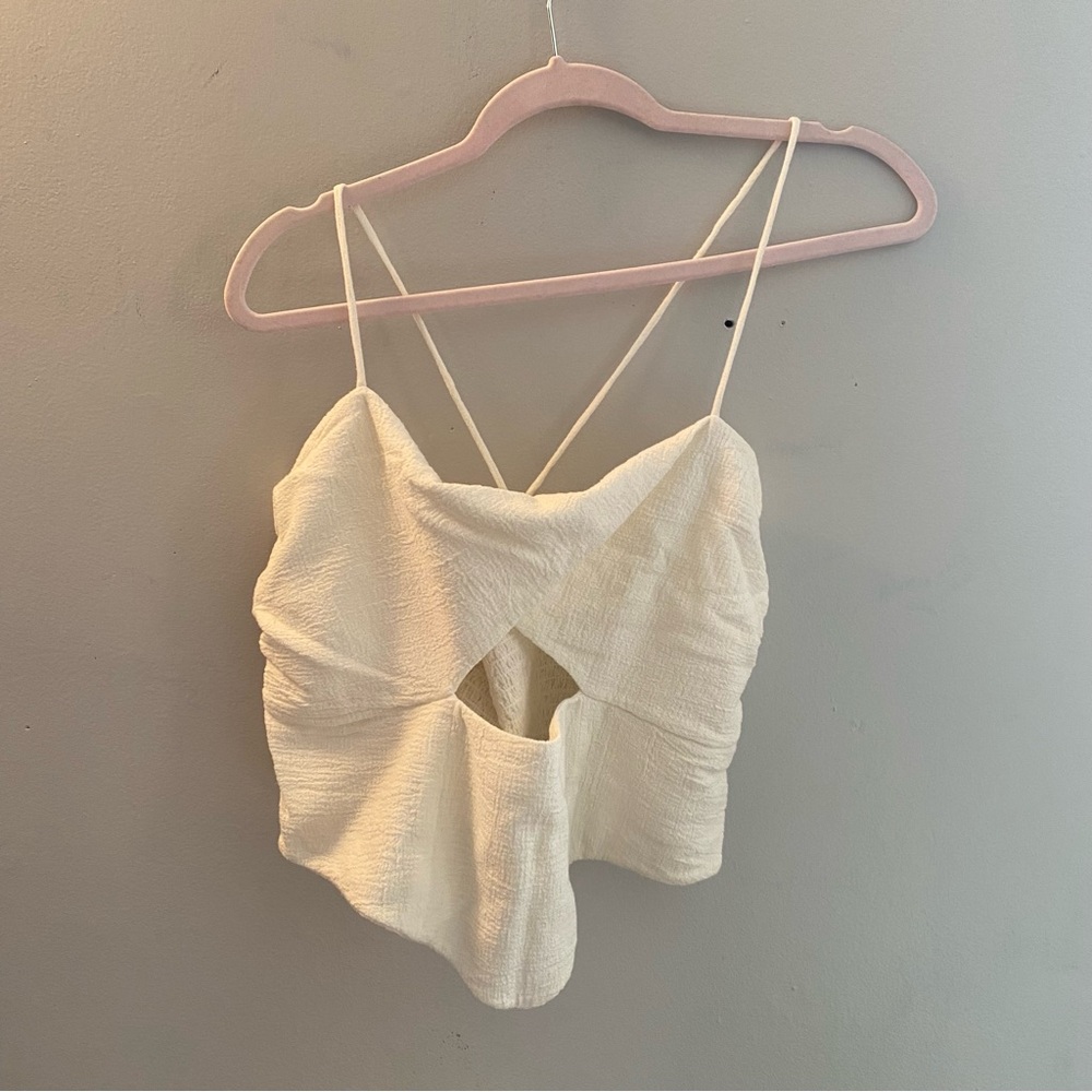 NWT Jens Pirate Booty White Cutout Tank XL